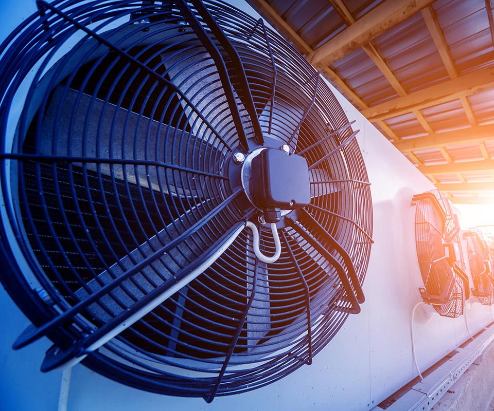 image of commercial air conditioning unit on top of a building